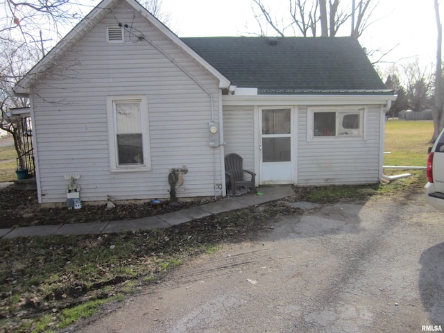 view of rear view of property