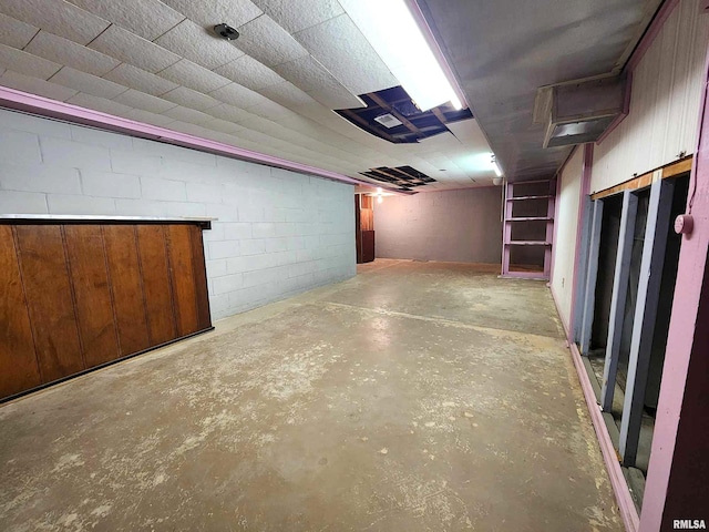 view of basement