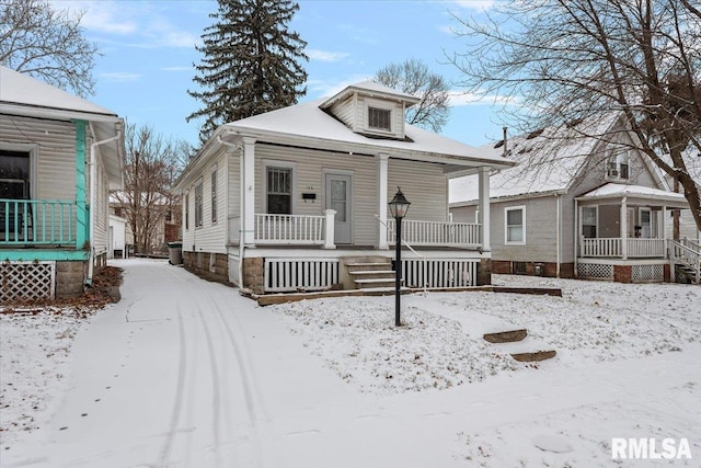 bungalow with a porch