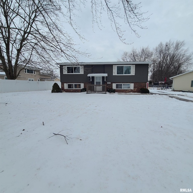 view of split foyer home