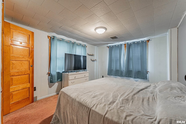 bedroom with carpet floors