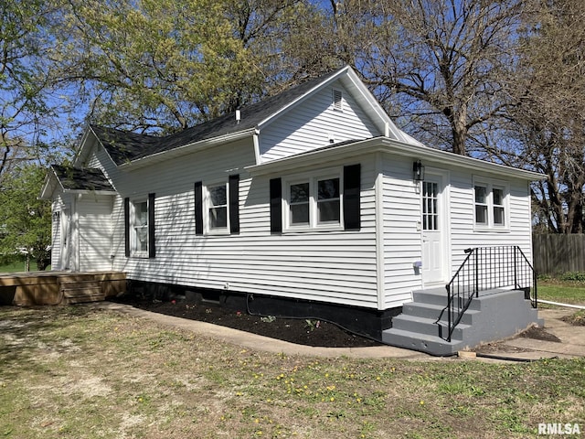 view of side of property