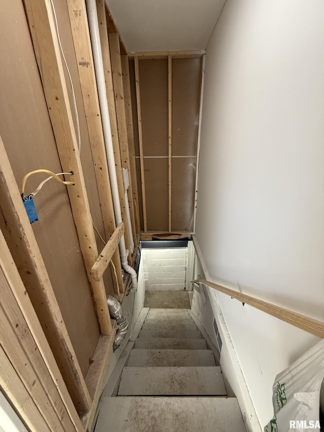 view of staircase