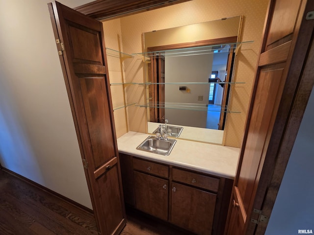 bathroom featuring vanity