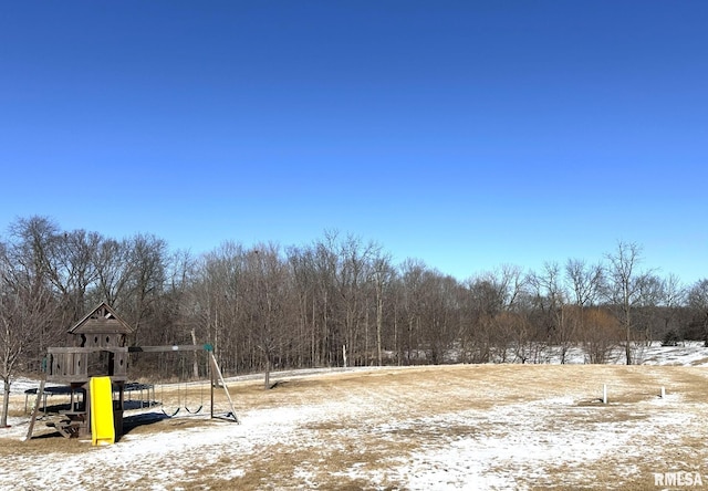 exterior space featuring playground community