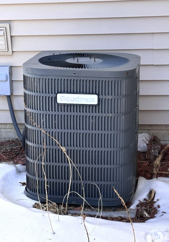 exterior details with cooling unit