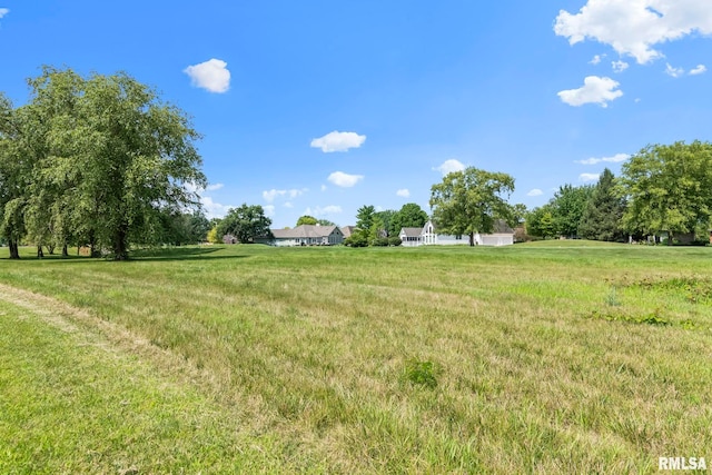 view of yard featuring a rural view