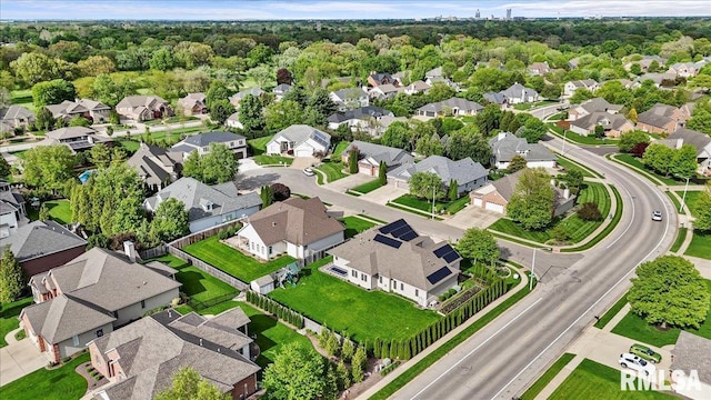 birds eye view of property featuring a residential view