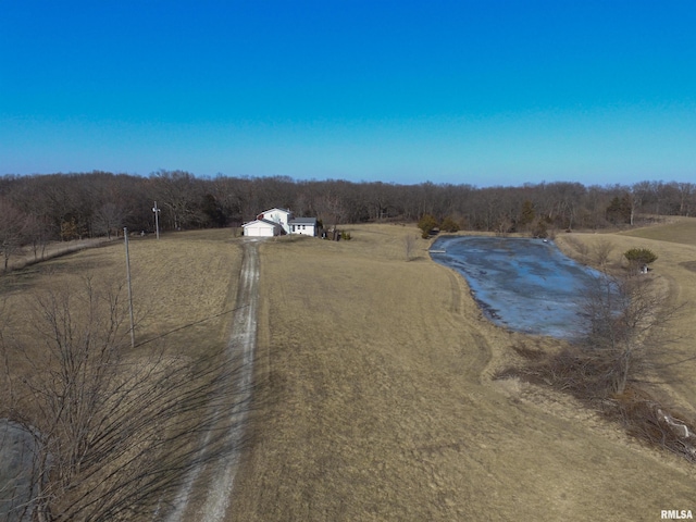 view of street featuring a rural view