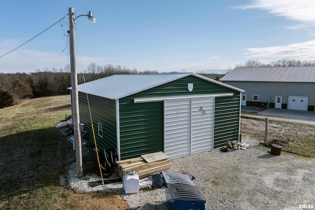 view of outbuilding with an outdoor structure