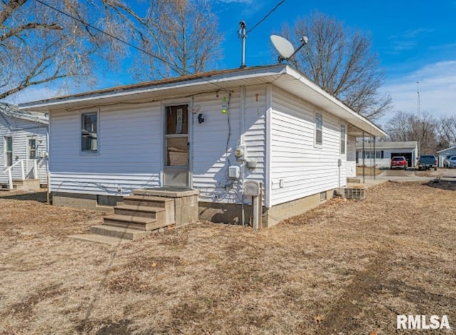 view of front of home featuring entry steps