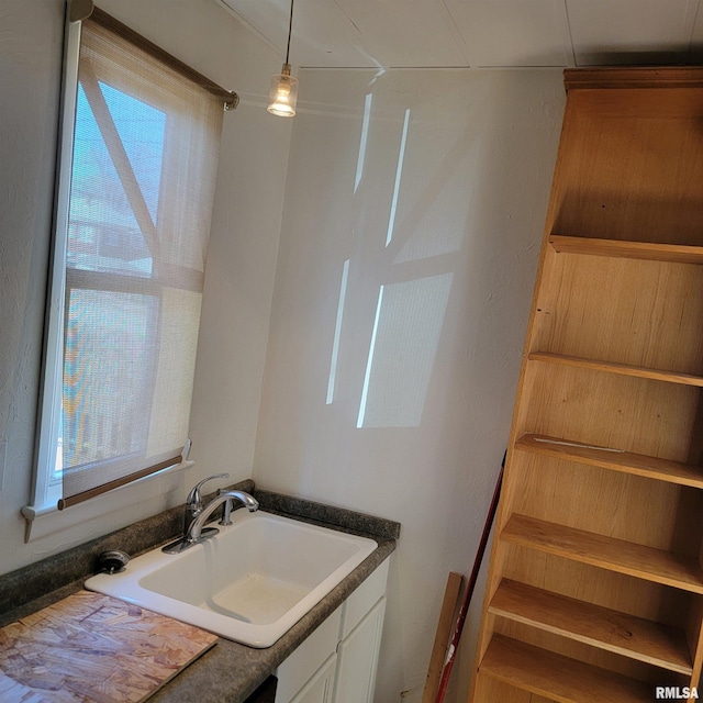 bathroom with plenty of natural light and a sink