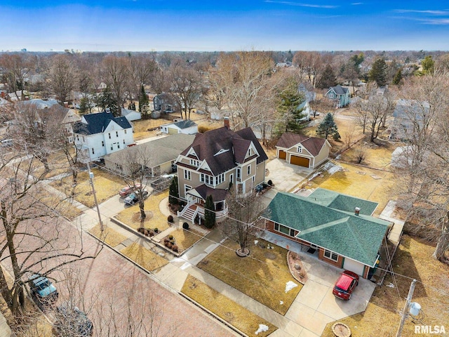 birds eye view of property featuring a residential view