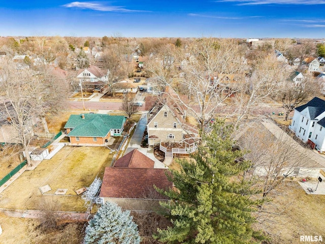 drone / aerial view featuring a residential view