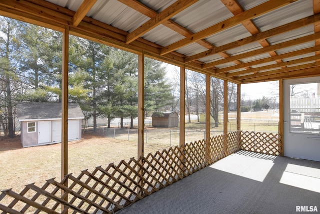 view of sunroom / solarium