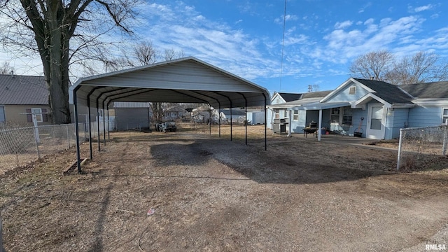 926REAR S 19th St, Quincy, IL 62301 - view of car parking featuring dirt driveway and a carport