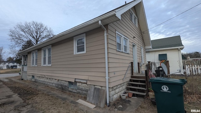 view of home's exterior