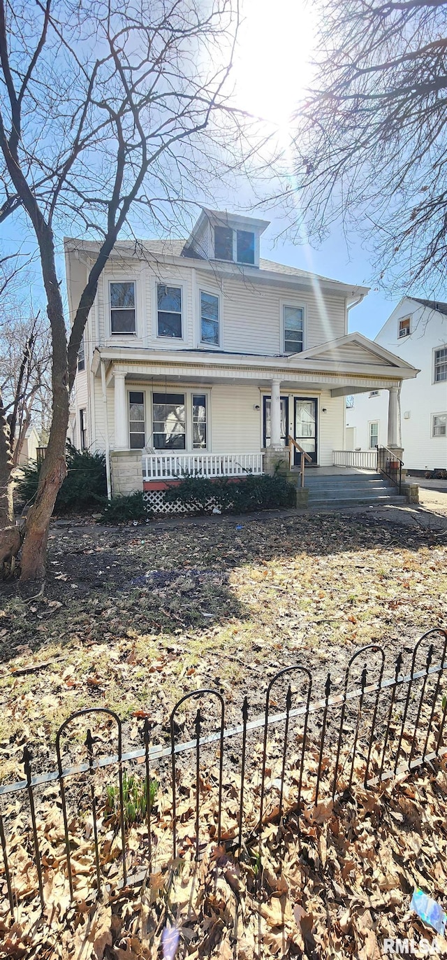 814 W Edwards St, Springfield, IL 62704 - view of front of house featuring covered porch