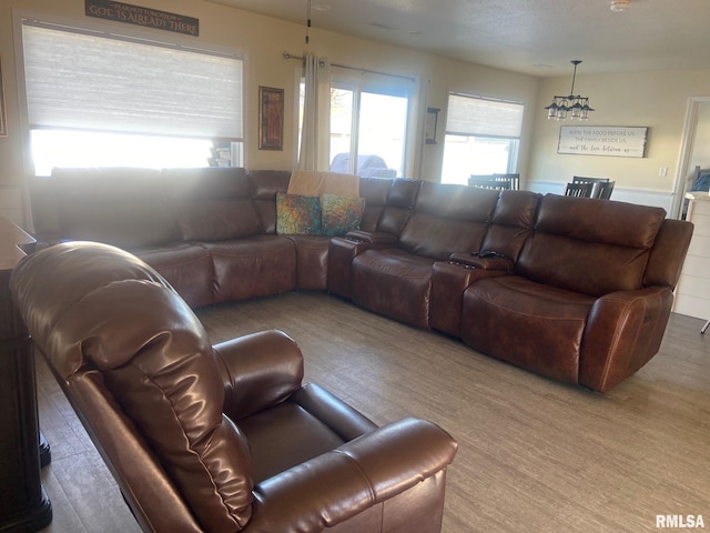 living room featuring wood finished floors