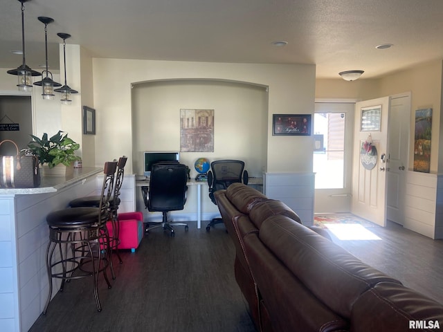 living room featuring wood finished floors