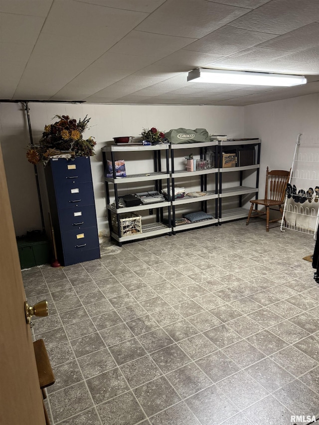 view of storage room