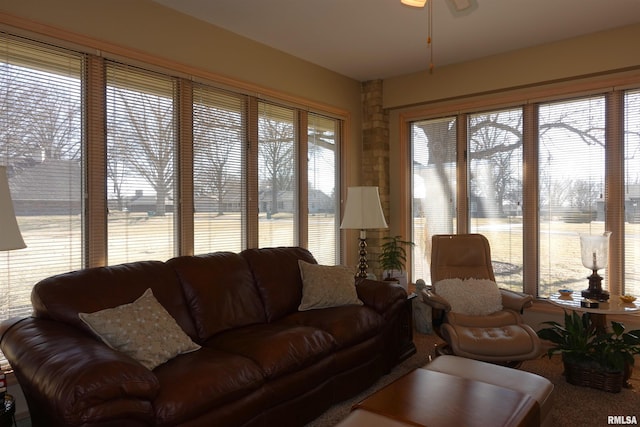 sunroom / solarium with plenty of natural light