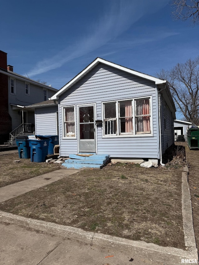 view of bungalow-style house