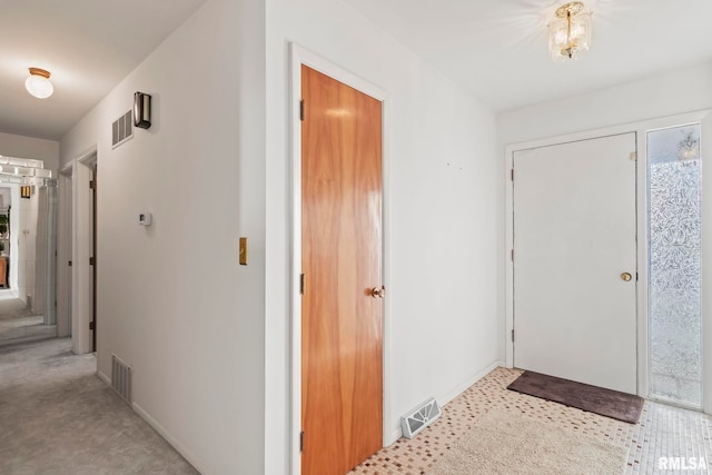 foyer with visible vents