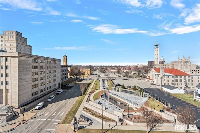 exterior space with a city view