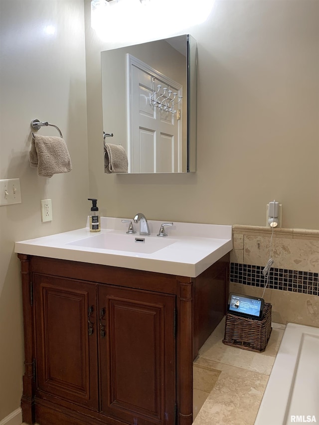 bathroom with vanity