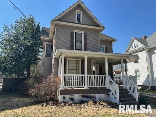 view of front of home with a porch