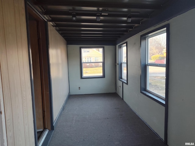 carpeted spare room with plenty of natural light