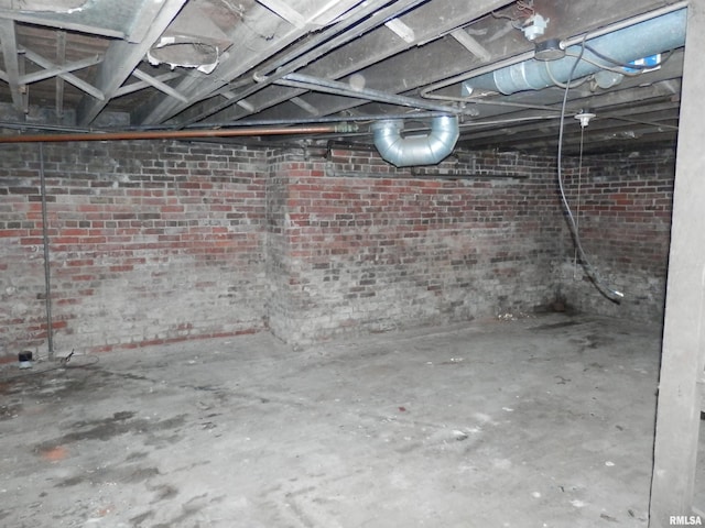 view of basement