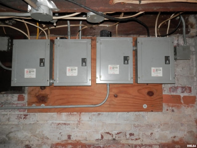 utility room featuring electric panel