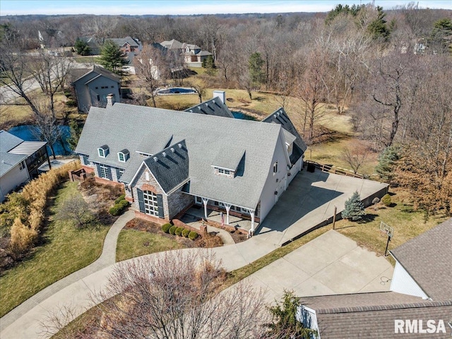 birds eye view of property