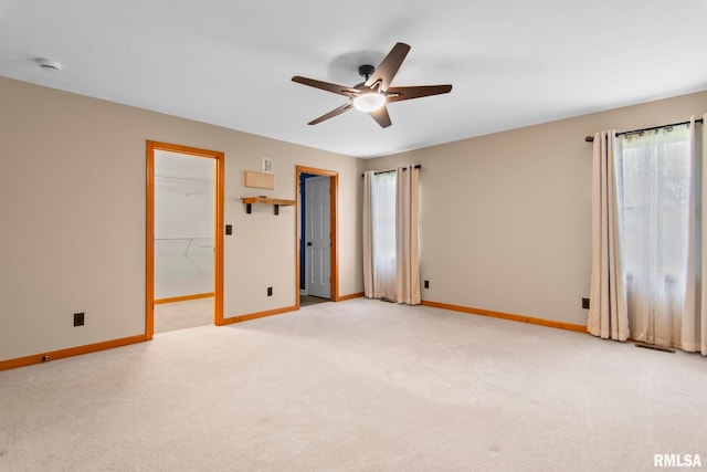 421 Turtle Dove Dr, Sherman, IL 62684 - empty room with baseboards, light carpet, and a ceiling fan