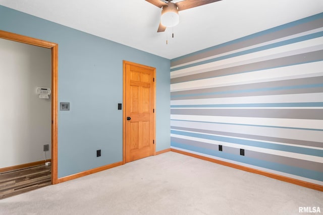 421 Turtle Dove Dr, Sherman, IL 62684 - carpeted spare room with a ceiling fan and baseboards
