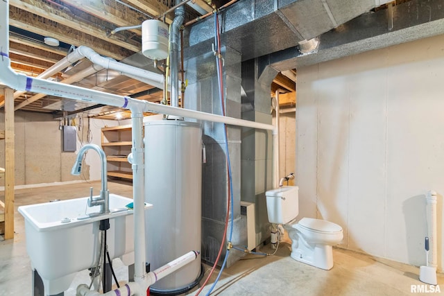 421 Turtle Dove Dr, Sherman, IL 62684 - utilities featuring gas water heater and a sink