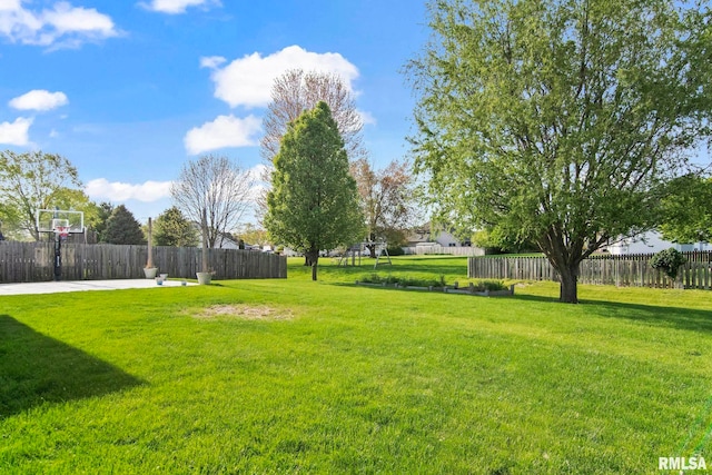 421 Turtle Dove Dr, Sherman, IL 62684 - view of yard with basketball court and fence