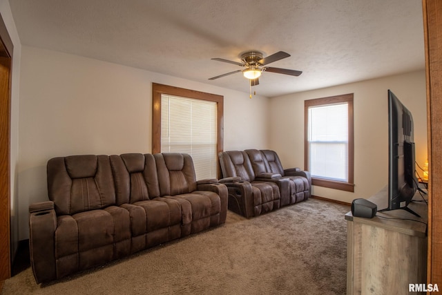 253 Day St, Galesburg, IL 61401 - carpeted living room with ceiling fan