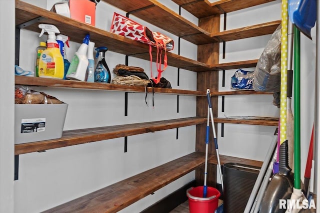 view of storage room