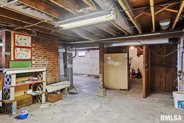 view of basement