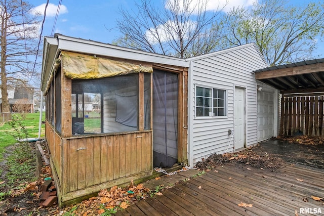 2364 E Keys Ave, Springfield, IL 62702 - view of outbuilding with a sunroom