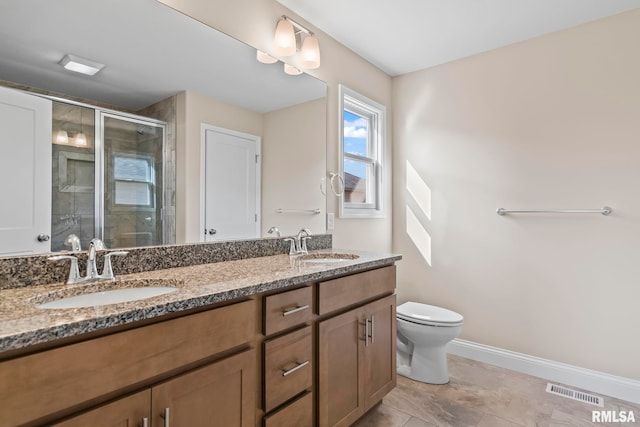 4602 Castle Pines Dr, Springfield, IL 62711 - unfurnished bedroom featuring light colored carpet, vaulted ceiling, baseboards, ensuite bathroom, and a ceiling fan