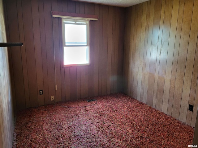 9625 Rock Quarry Rd, Quincy, IL 62305 - empty room with wood walls and carpet