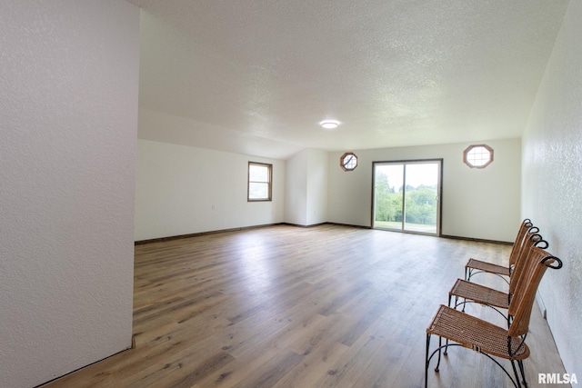602 SE 13th St, Aledo, IL 61231 - unfurnished room featuring a textured wall, wood finished floors, and a textured ceiling
