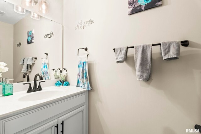 413 Hodges Ct, Chatham, IL 62629 - bathroom with vanity and visible vents