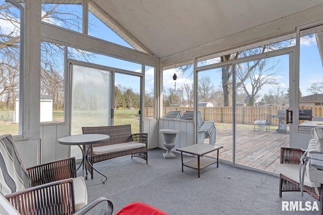 sunroom featuring a wealth of natural light