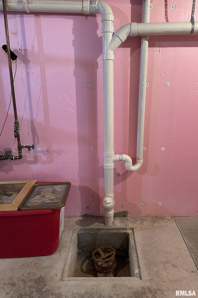 290 W Railroad St, Roseville, IL 61473 - bathroom featuring unfinished concrete flooring