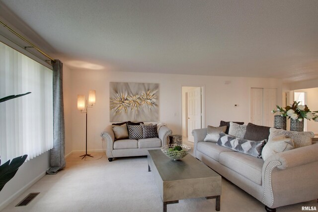 4804 Elm St, Quincy, IL 62305 - living area featuring light carpet and baseboards